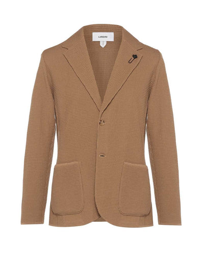 ワッフルニットジャケット