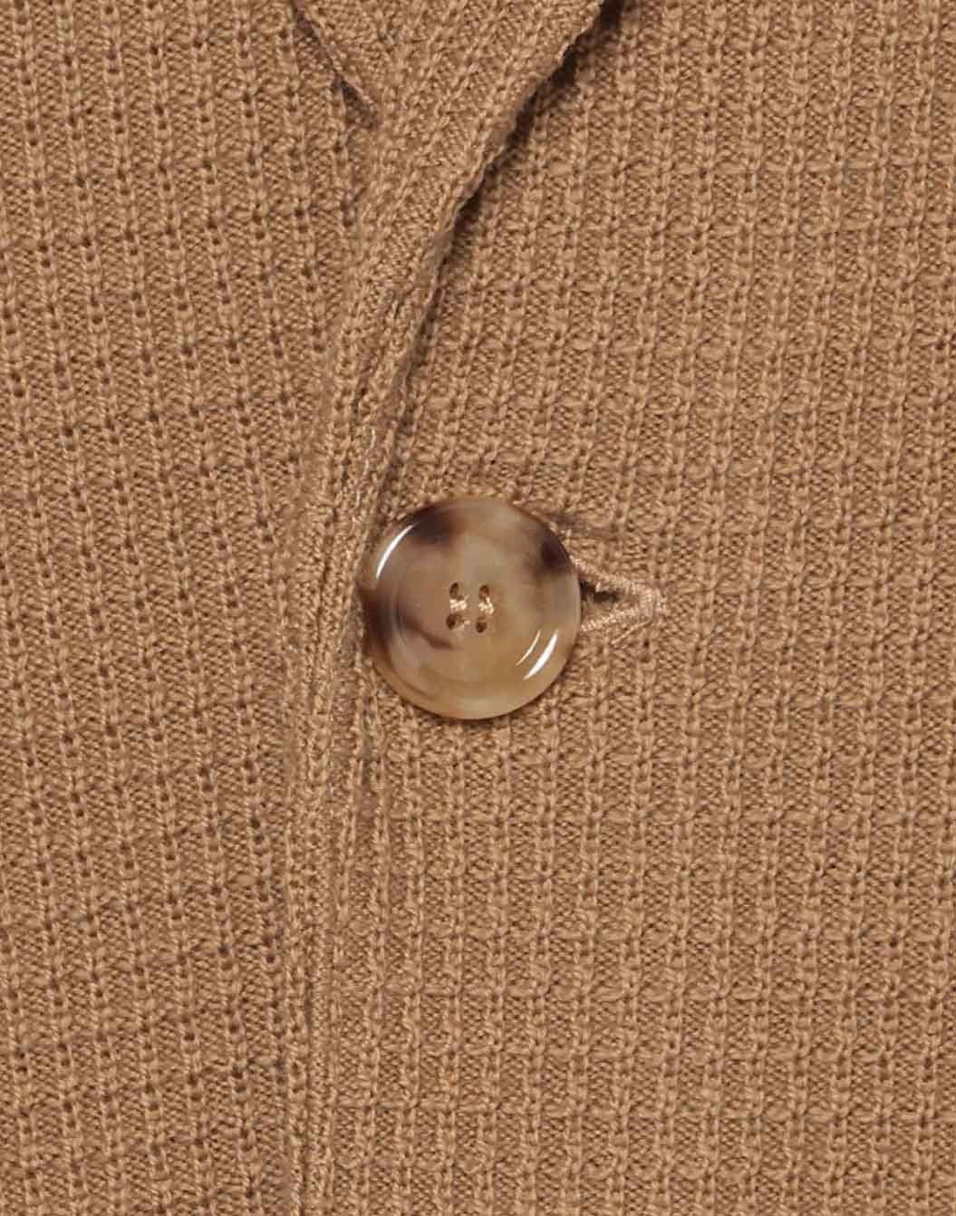 ワッフルニットジャケット