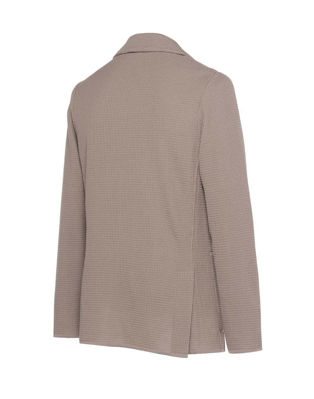 ワッフルニットジャケット