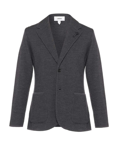 ワッフルニットジャケット