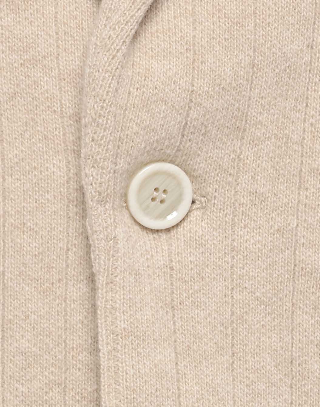 ウールカシミヤ リブニットジャケット