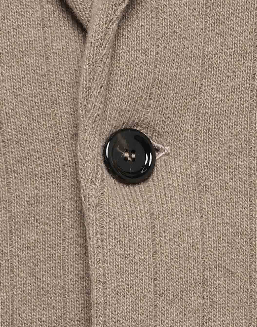 ウールカシミヤ リブニットジャケット