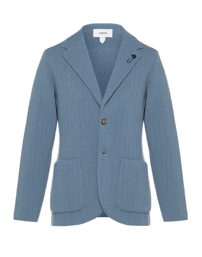 ウールカシミヤ リブニットジャケット