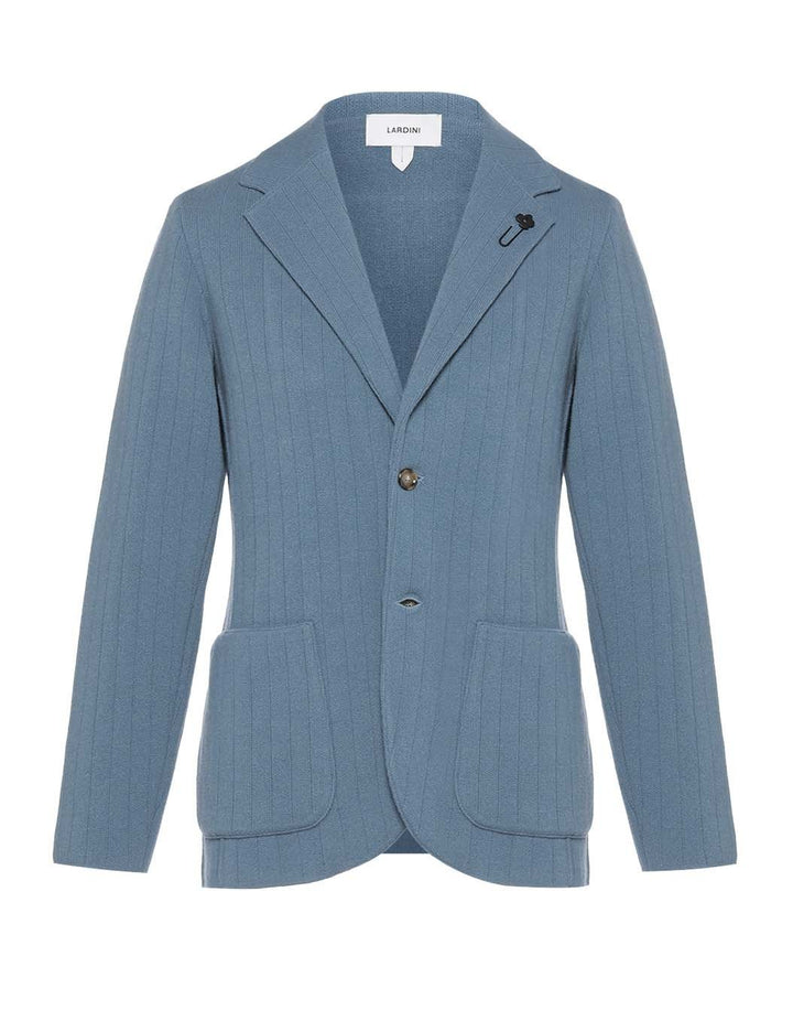 ウールカシミヤ リブニットジャケット – LARDINI Online Store
