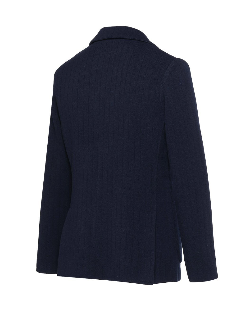 ウールカシミヤ リブニットジャケット