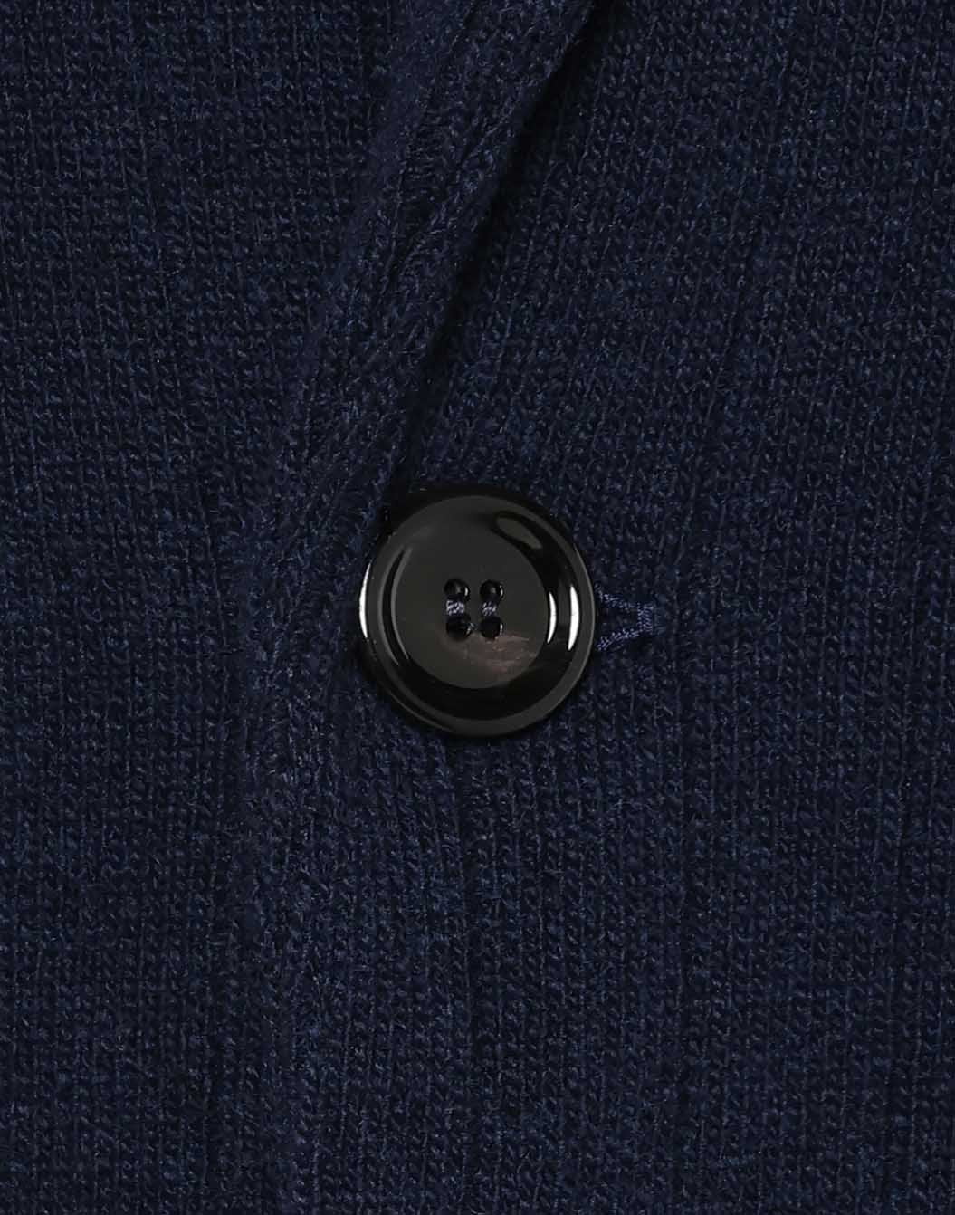 ウールカシミヤ リブニットジャケット