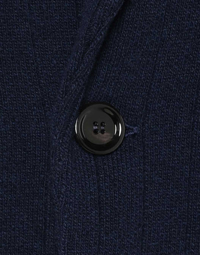 ウールカシミヤ リブニットジャケット