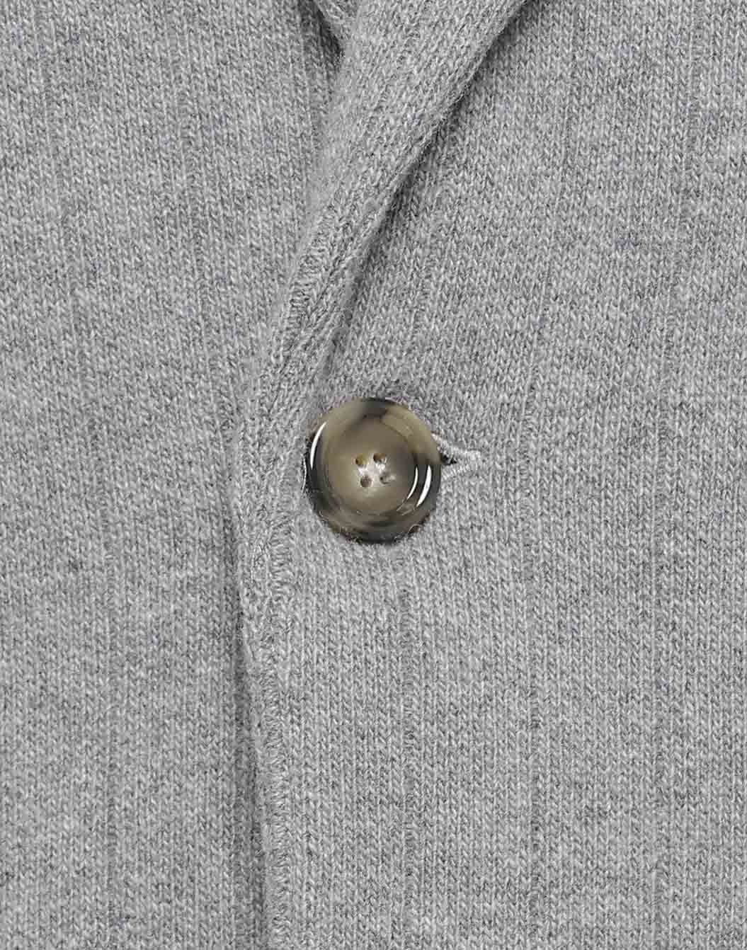 ウールカシミヤ リブニットジャケット