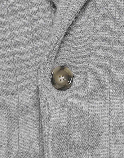 ウールカシミヤ リブニットジャケット