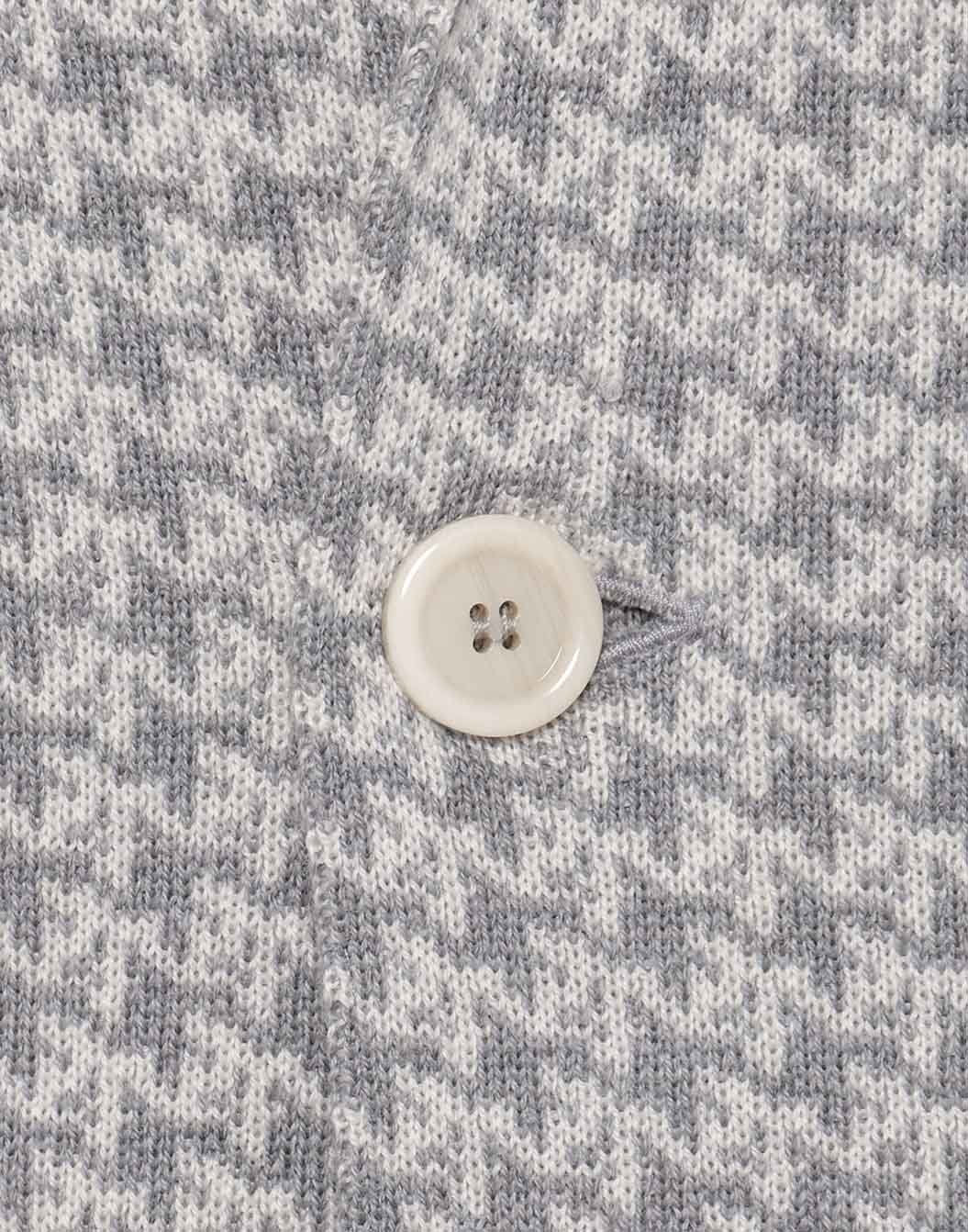 ハウンドトゥースチェック ニットジャケット