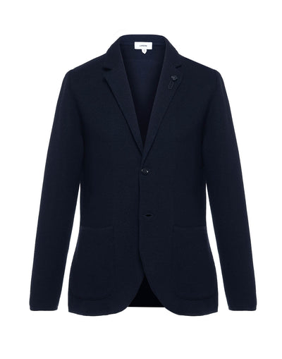 マイクロハニカムステッチ ニットジャケット