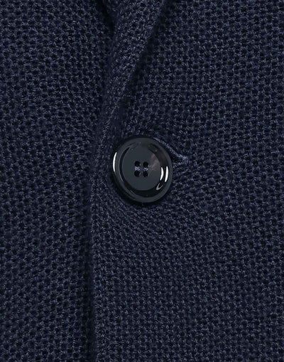 マイクロハニカムステッチ ニットジャケット