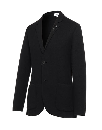 マイクロハニカムステッチ ニットジャケット