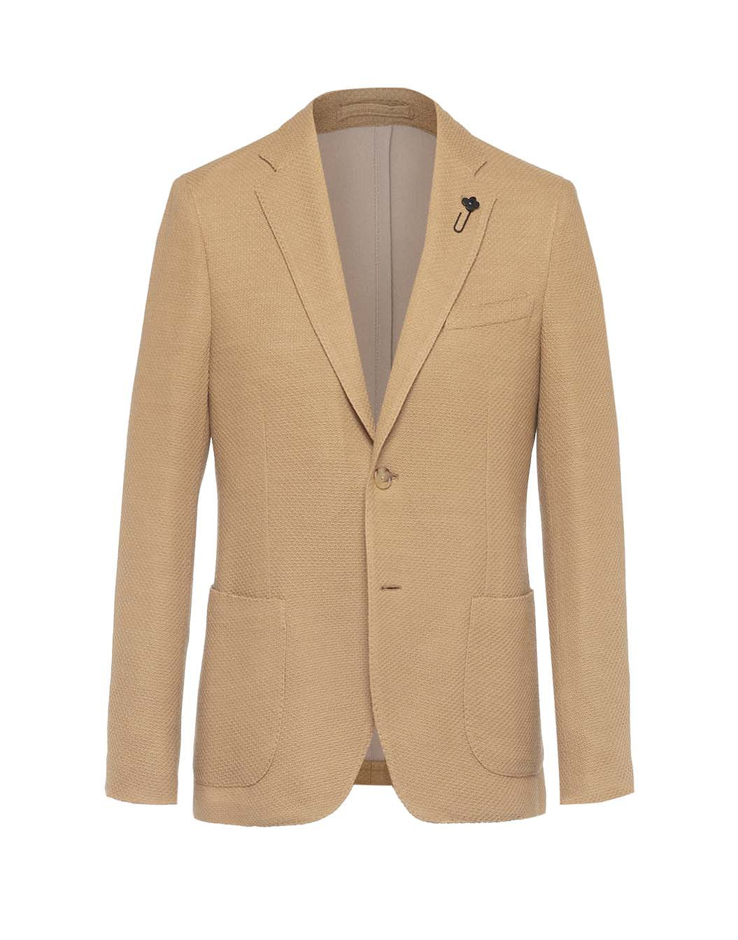 LARDINI ワッフル 凹凸 ニット テーラードジャケット ウール イタリア製 ウールワッフル ライクニットジャケット – LARDINI Online Store