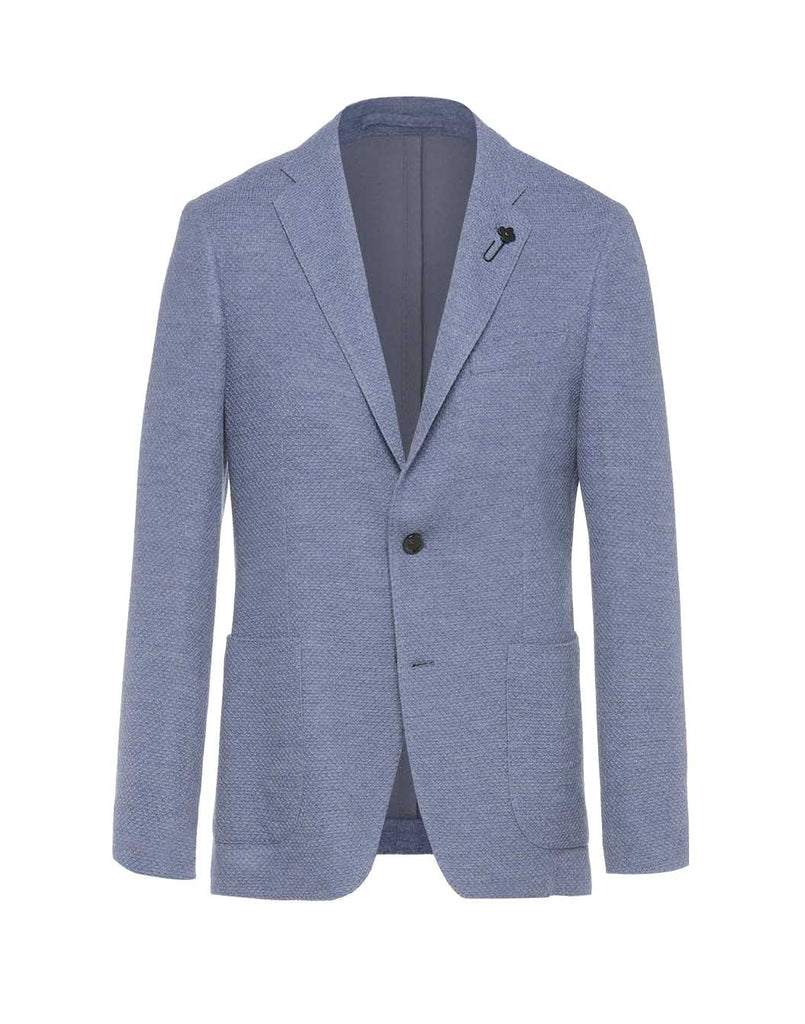 ウールワッフル ライクニットジャケット – LARDINI Online Store