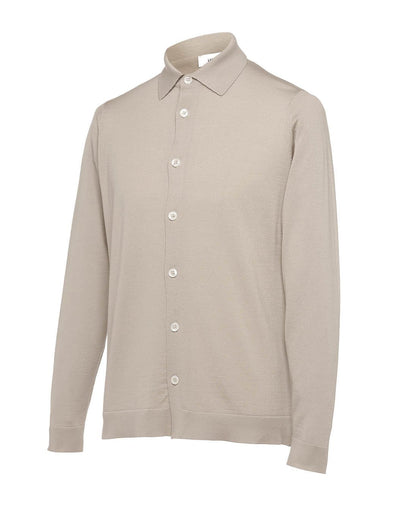 プレーンステッチ ニットシャツ