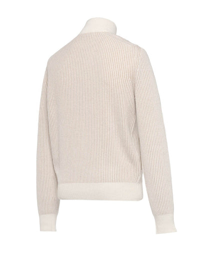 ウールカシミヤ フルジップニット