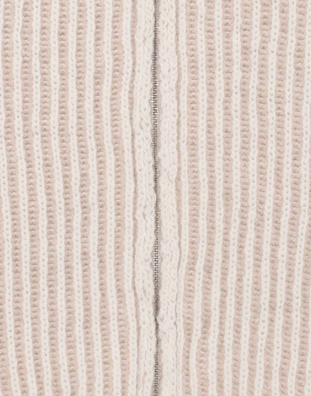 ウールカシミヤ フルジップニット