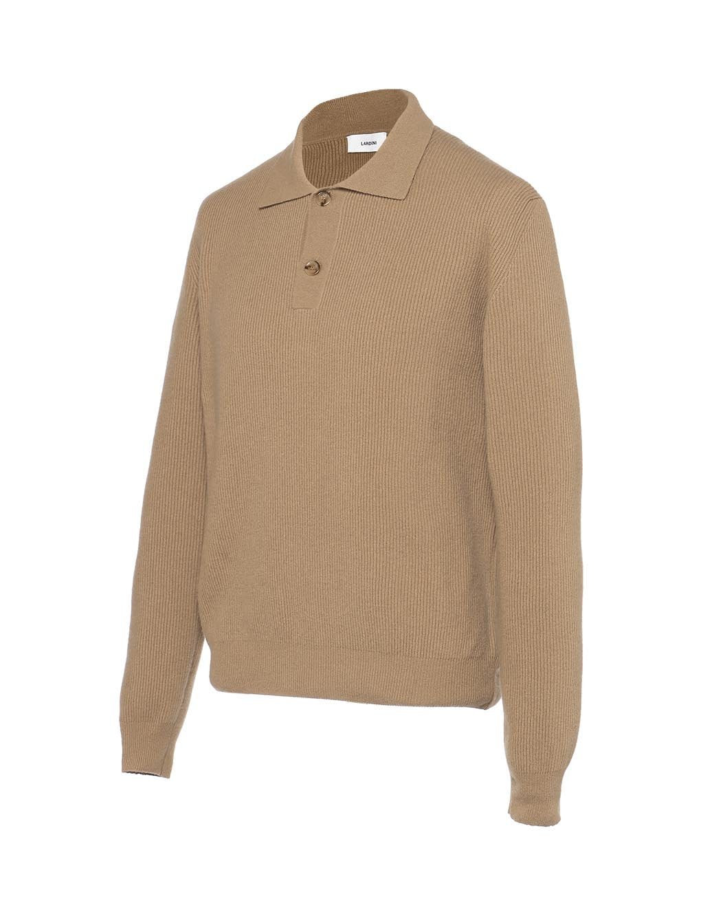 ウールカシミヤ プレーンニットポロ – LARDINI Online Store