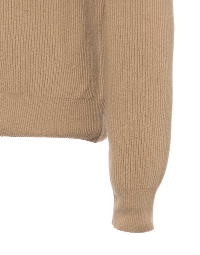 ウールカシミヤ プレーンニットポロ