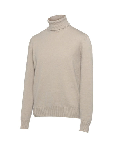 プレーンステッチ タートルネックニット