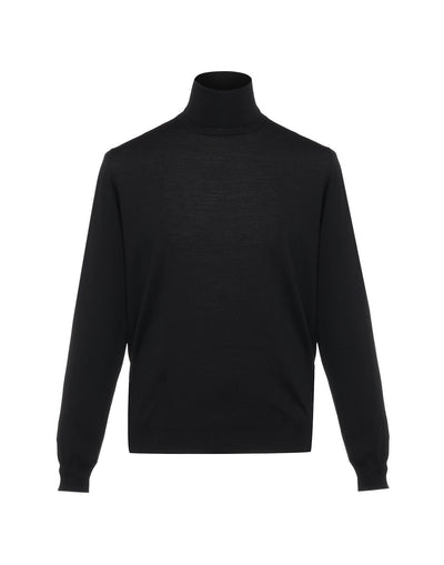 S120’sメリノウール タートルネックニット