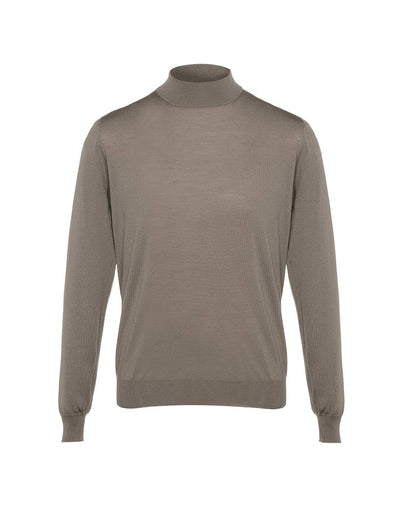 S120’sメリノウール モックネックニット