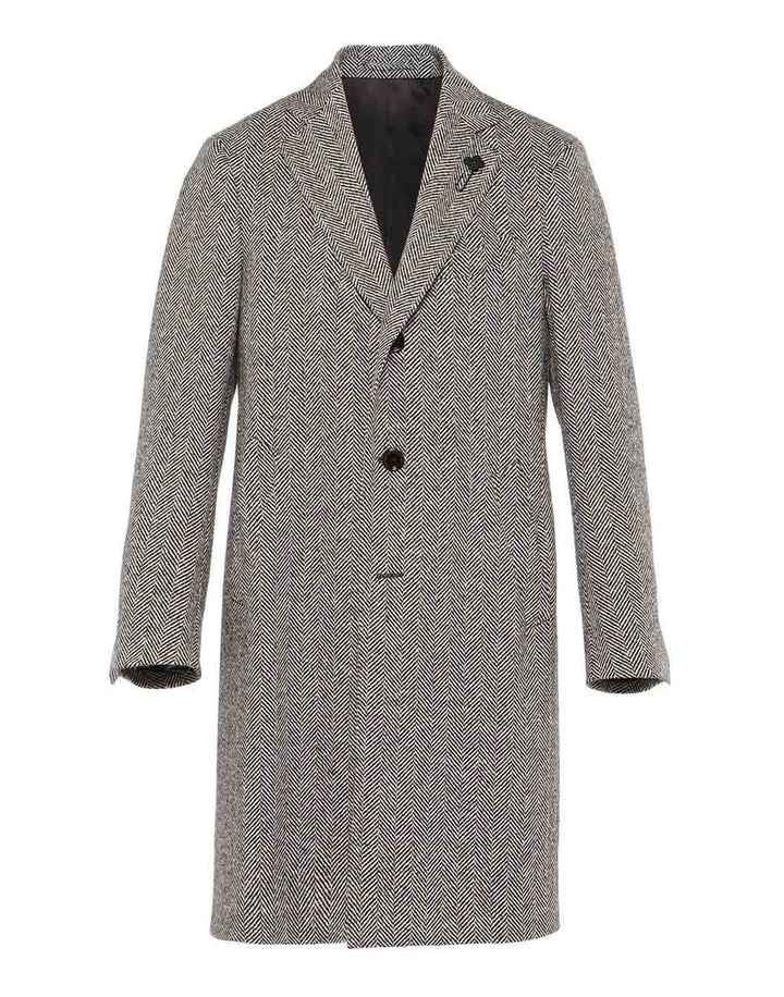 ツイードヘリンボーンコート – LARDINI Online Store