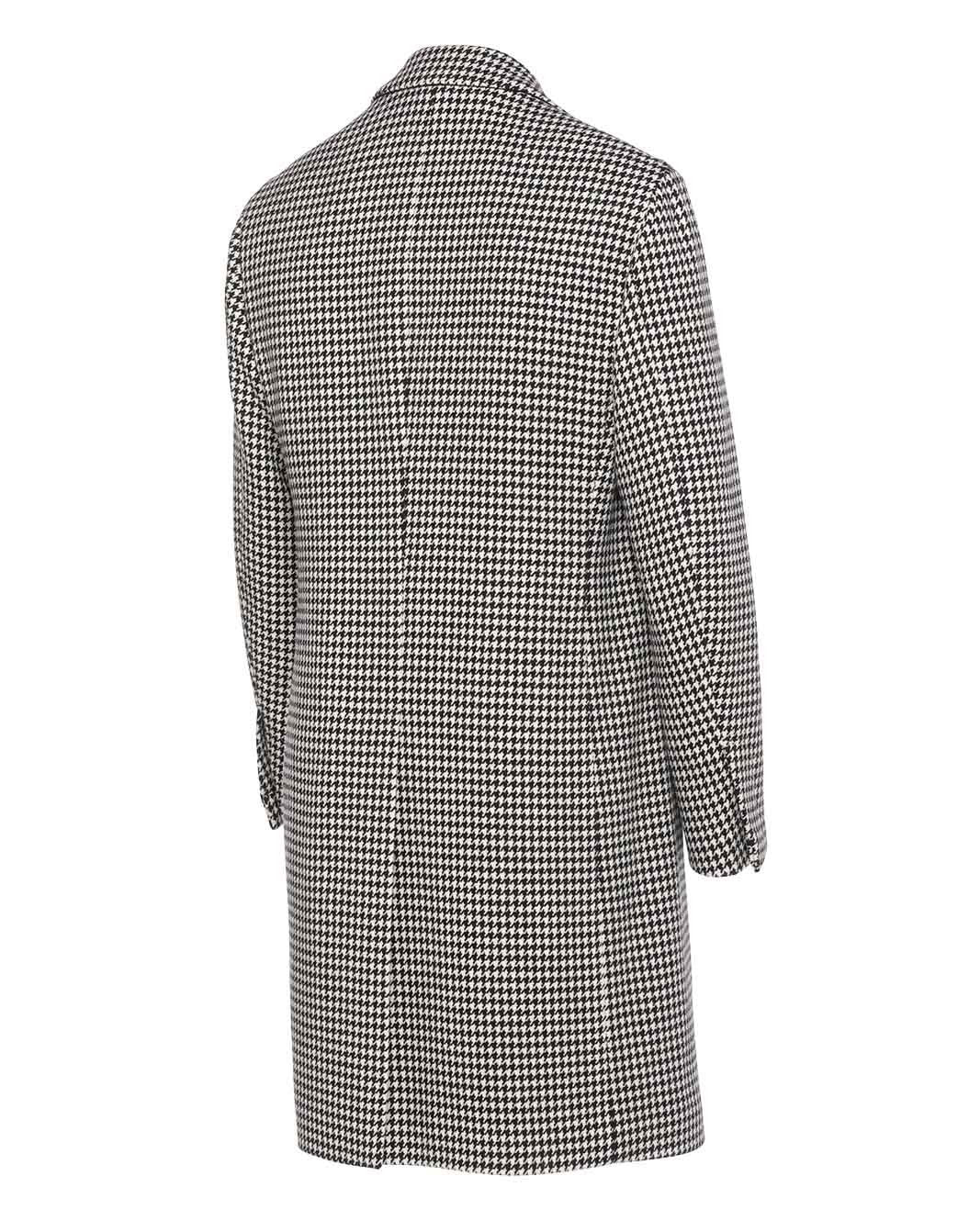 ウールカシミヤ ハウンドトゥース チェックコート– LARDINI Online Store