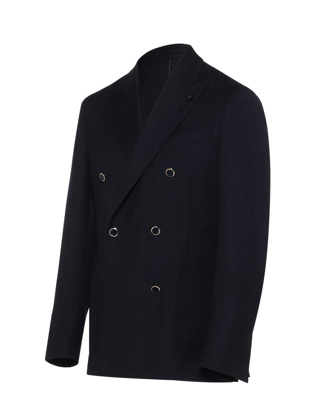 ツイストウール ヘリンボーン ダブルジャケット – LARDINI Online Store
