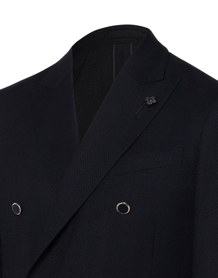 ツイストウール ヘリンボーン ダブルジャケット – LARDINI Online Store