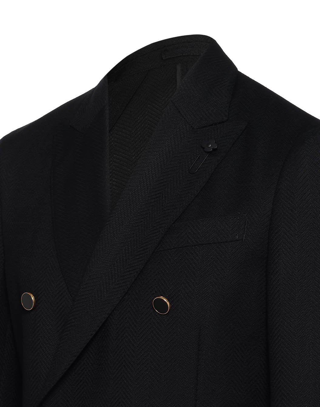 ツイストウール ヘリンボーン ダブルジャケット – LARDINI