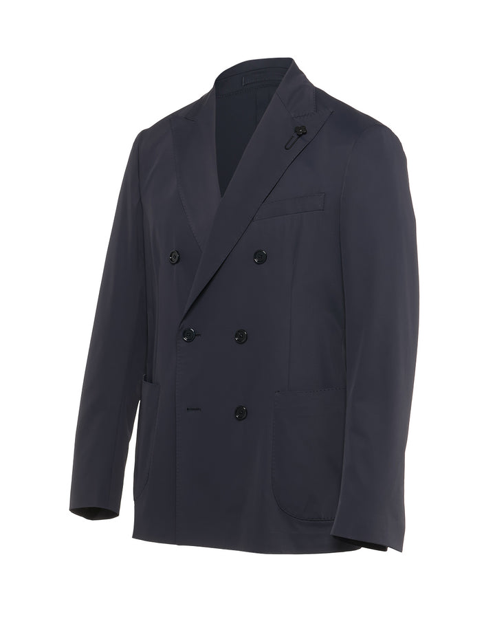 未使用 DORIANI Cashmere イタリア製 ジャージースーツ ネイビー 干場義雅氏別注】ダブルブレスト ナイロンジャージースーツ – LARDINI