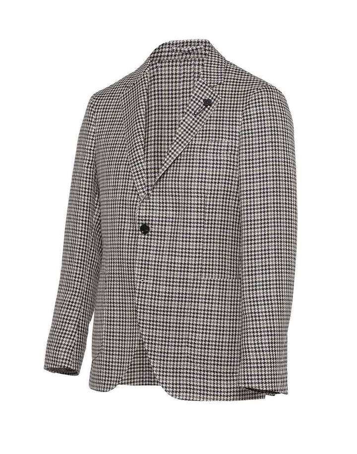 コットンリネン ガンクラブチェックジャケット – LARDINI Online Store