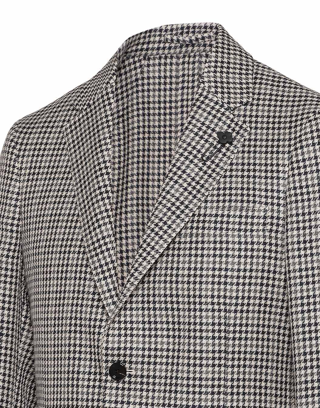 コットンリネン ガンクラブチェックジャケット – LARDINI Online Store