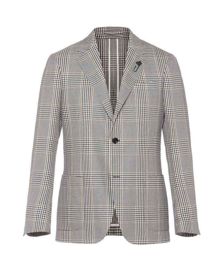 ウールコットングレンチェックジャケット – LARDINI Online Store