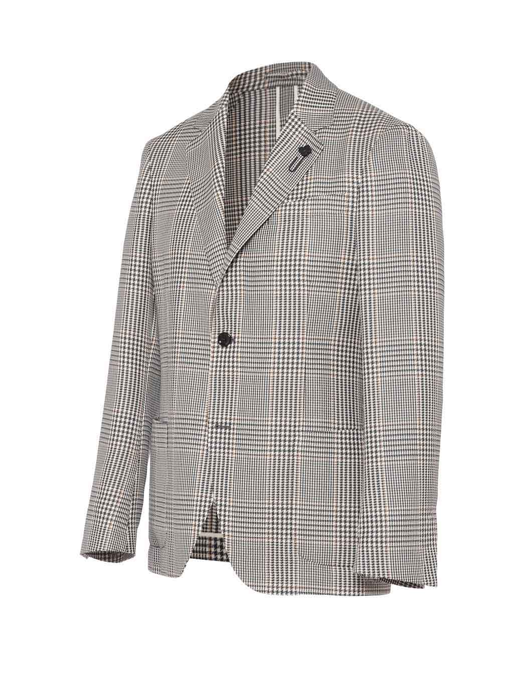 ウールコットングレンチェックジャケット – LARDINI Online Store ウールコットングレンチェックジャケット – LARDINI Online Store