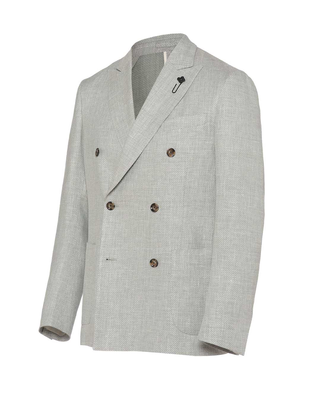 ウールリネンメランジダイヤゴナルジャケット – LARDINI Online Store