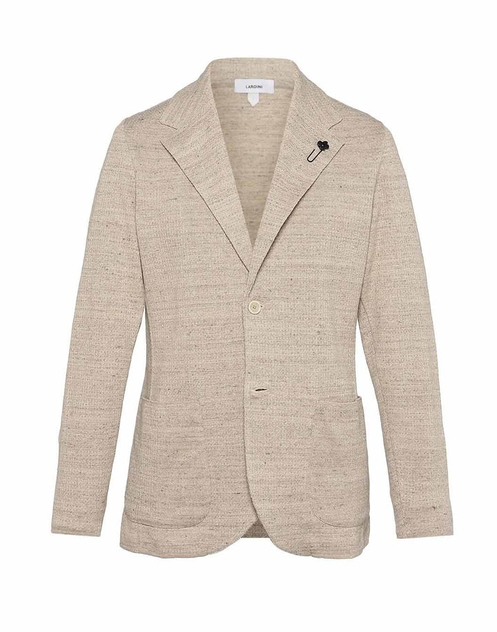 リネンコットン リブニットジャケット – LARDINI Online Store