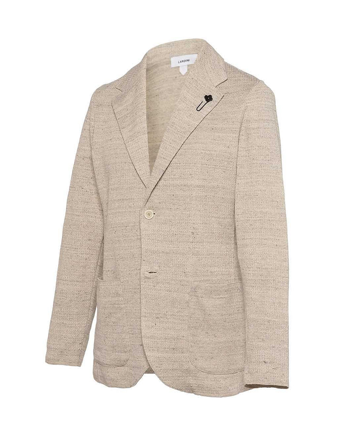 リネンコットン リブニットジャケット – LARDINI Online Store