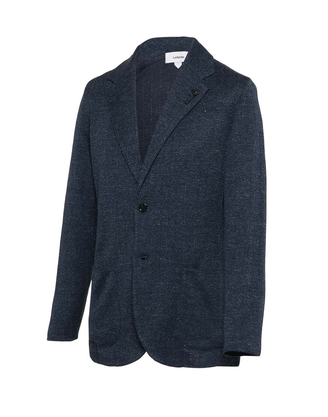リネンシルク フラットリブニットジャケット – LARDINI Online Store