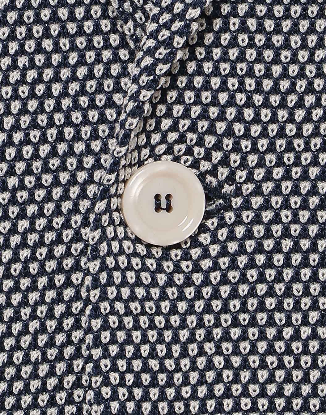 マーセライズドコットンハニカムステッチニットジャケット – LARDINI