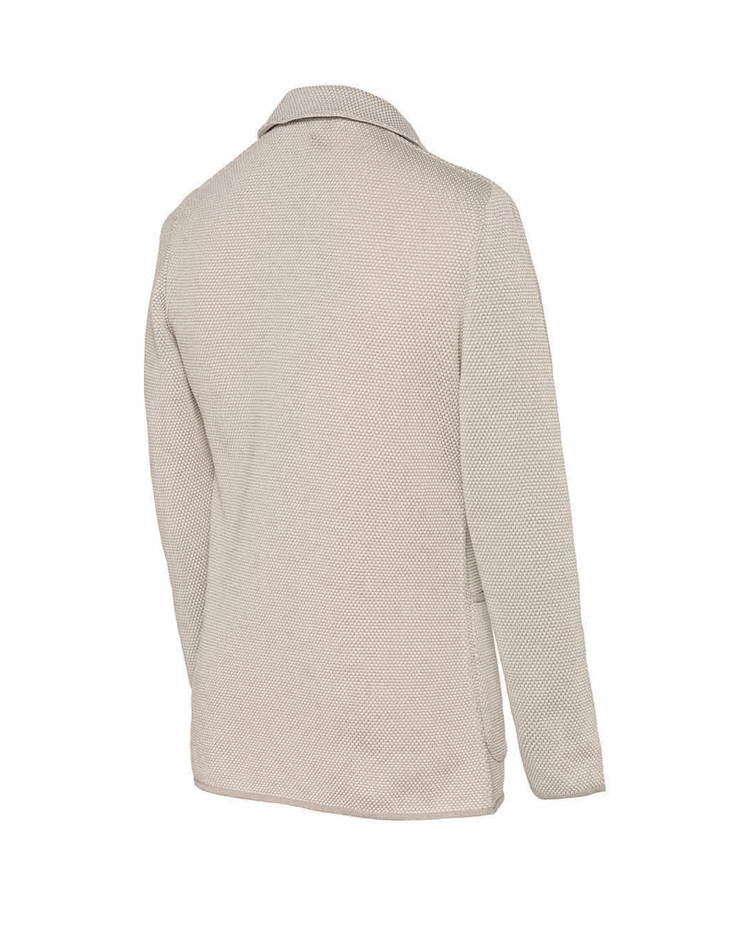 マーセライズドコットンハニカムステッチニットジャケット – LARDINI