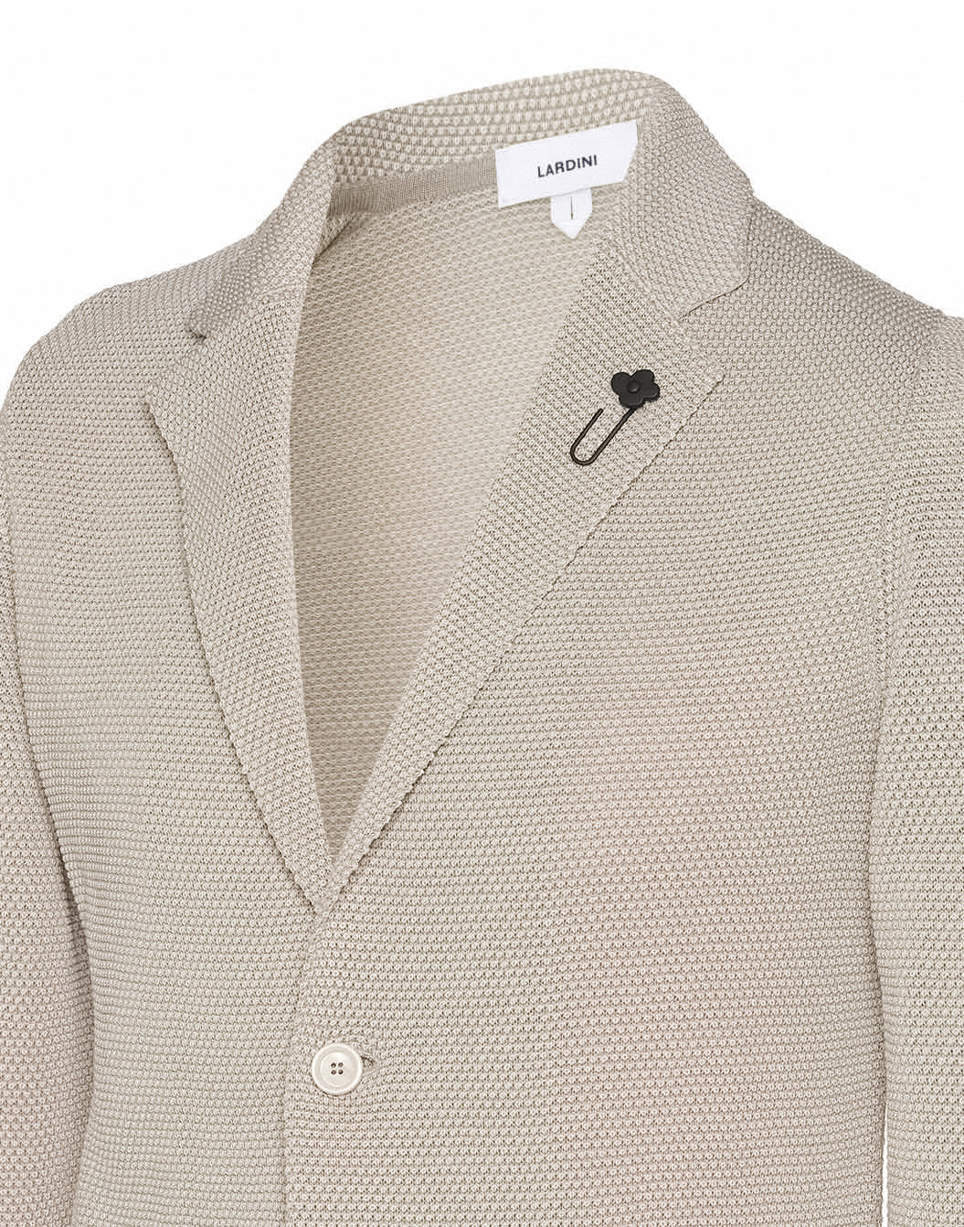 LARDINI コットンニットジャケット　白 マーセライズコットン ニットジャケット – LARDINI Online Store