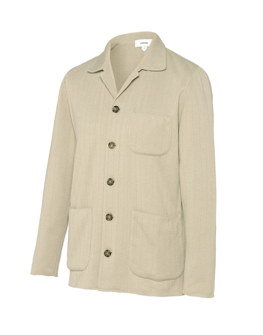 フラットリブステッチカバーオールニットジャケット– LARDINI Online Store