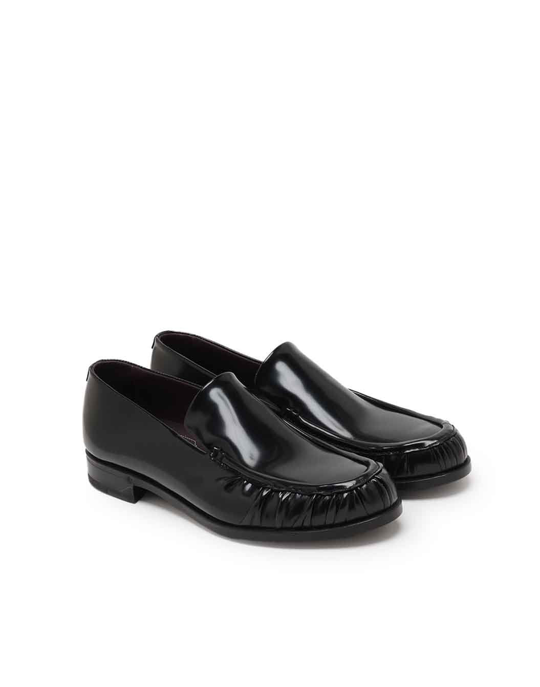 ブルレザーギャザードスリッポン – LARDINI Online Store