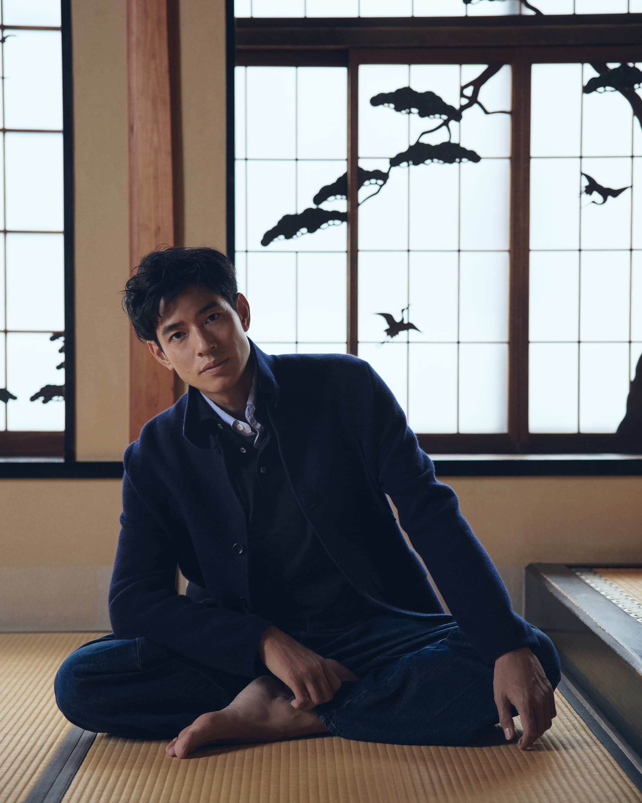 中島歩が纏うLARDINI LOOK 03
